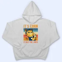 Itu2019s Corn It Has The Juice Vintage Cat Lovers Funny Corns_1 T Shirt