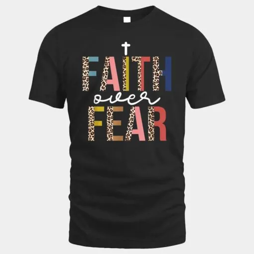 Jesus Christ Faith Over Fear Quote Leopard Saying Christian