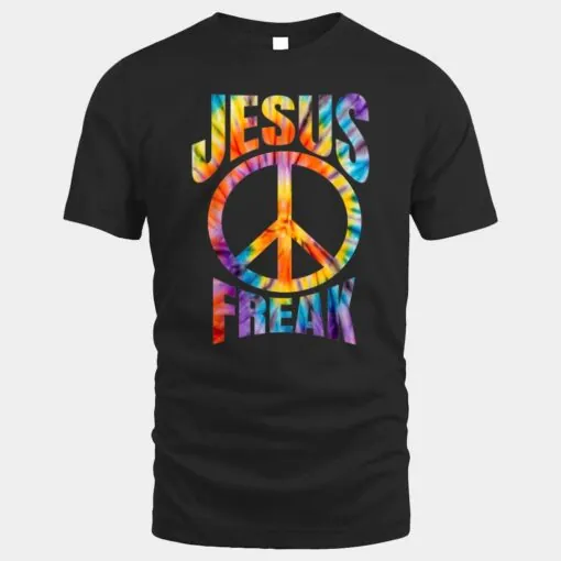 Jesus Freak - Christian Retro Tie Dye Lettering