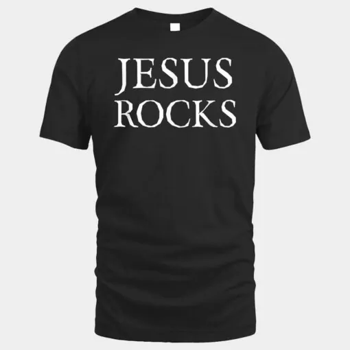 Jesus Rocks Shirt Religious Christian