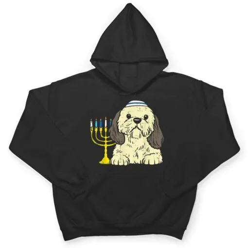 Jewish Shih Tzu Dog Menorah Hanukkah Pajamas Chanukah PJs T Shirt