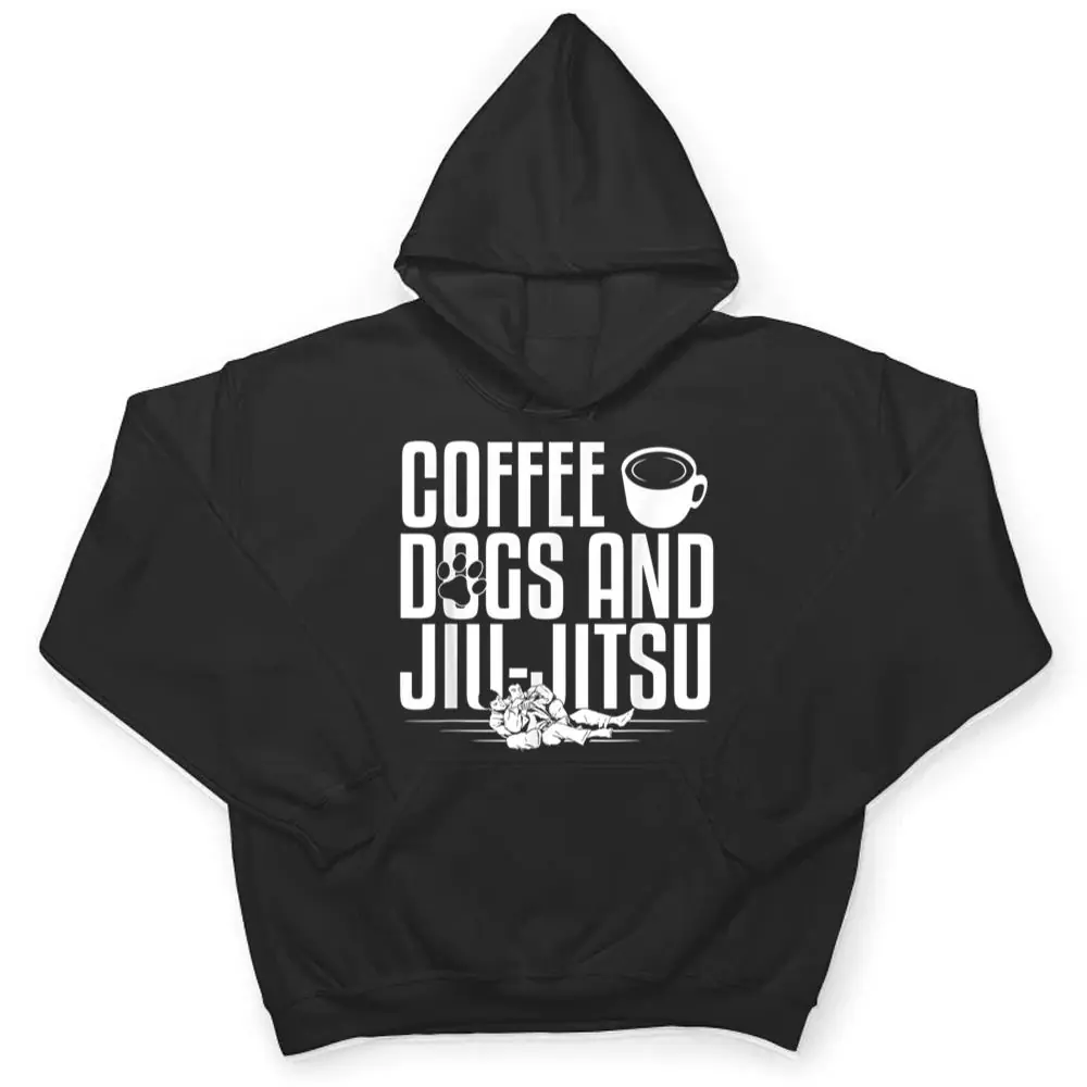 Jujitsu-Coffee-Dogs-And-Jiu-Jitsu-T-Shirt-3 Jujitsu Coffee Dogs And Jiu-Jitsu T Shirt