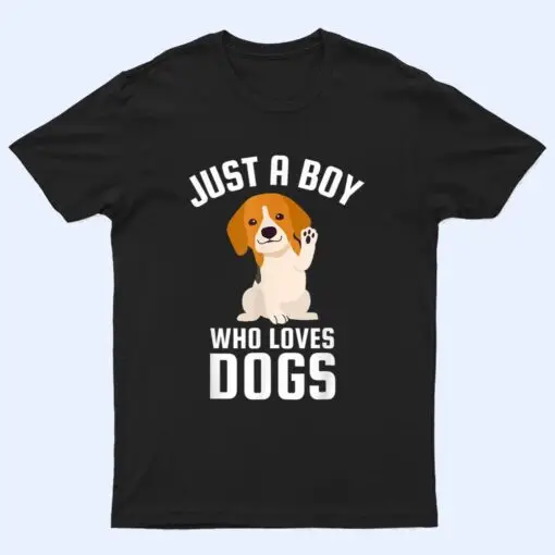 Just A Boy Who Loves Dogs T Shirt