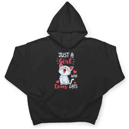 Just A Girl Who Loves Cats Cute Cat Lover Gifts T Shirt