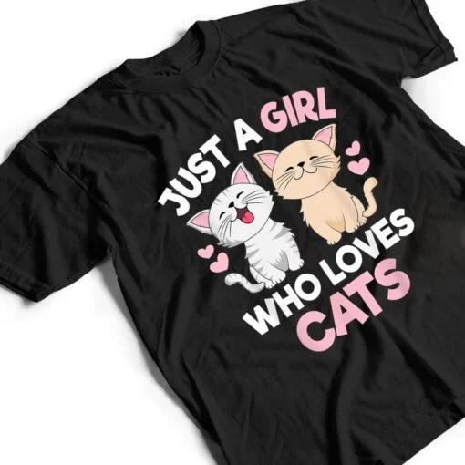 Just A Girl Who Loves Cats Cute Cat Lover T Shirt