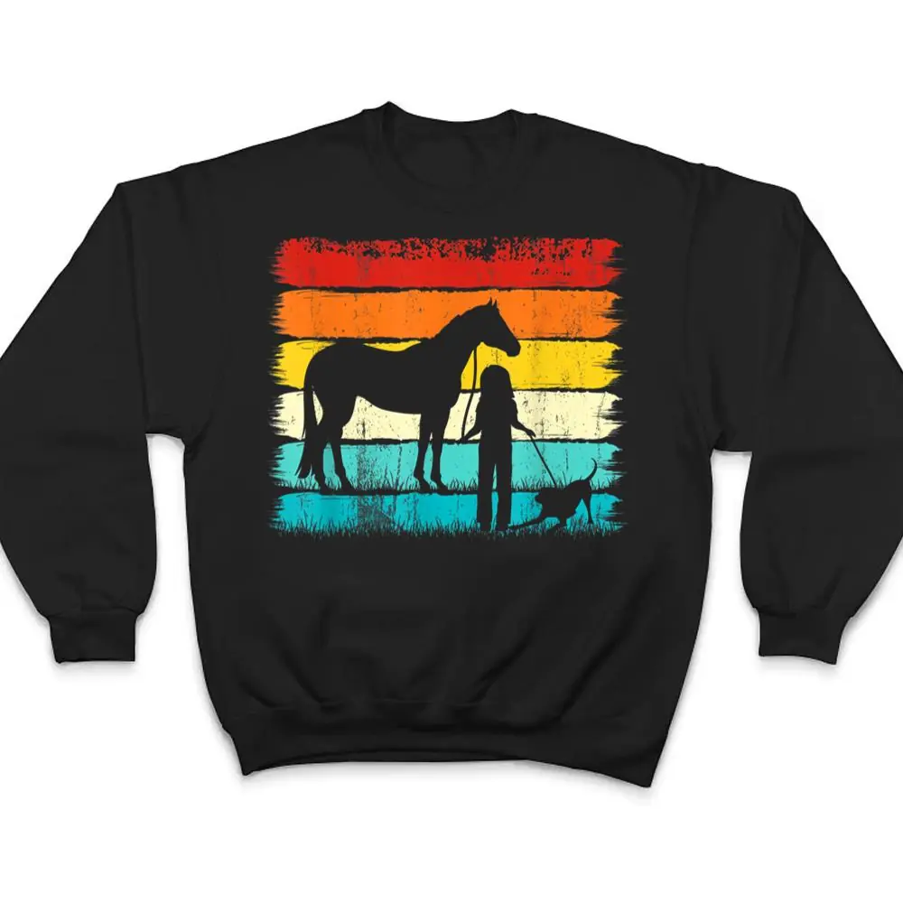 Just-a-girl-who-loves-Horses-and-Dogs-horseback-riding-girls-T-Shirt-4 Just a girl who loves Horses and Dogs horseback riding girls T Shirt