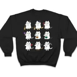 Kawaii Cat Ghosts Black Cat Halloween Cute Costume Spooky T Shirt Kawaii Cat Ghosts Black Cat Halloween Cute Costume Spooky T Shirt