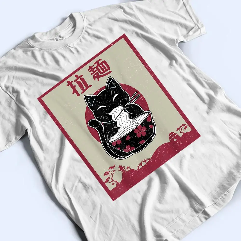 Kawaii-Cat-Japanese-Black-Anime-Gift-Girls-Official-Teenager-T-Shirt-2 Kawaii Cat Japanese Black Anime Gift Girls Official Teenager T Shirt