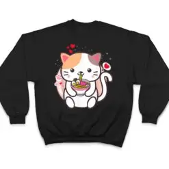 Kawaii Cat Ramen Anime Japanese Food Girls Official Teenager T Shirt Kawaii Cat Ramen Anime Japanese Food Girls Official Teenager T Shirt