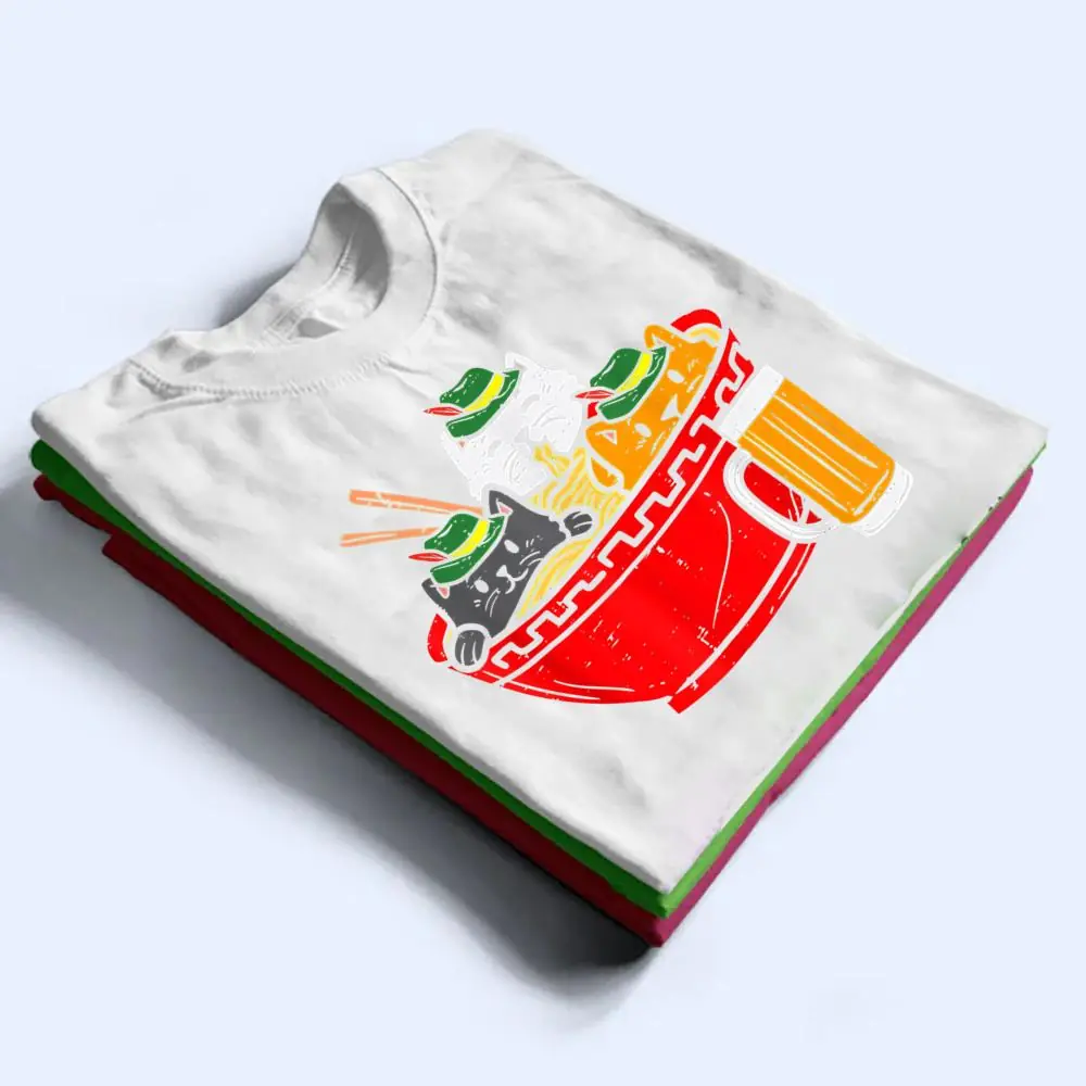 Kawaii-Cats-Ramen-Glasses-German-Hat-Oktoberfest-Bavarian-T-Shirt-1 Kawaii Cats Ramen Glasses German Hat Oktoberfest Bavarian T Shirt