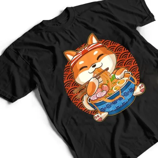 Kawaii Corgi Ramen Cute Japanese Manga Anime Gift Dog Lovers Ver 2 T Shirt