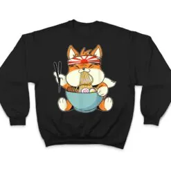 Kawaii Corgi Ramen Cute Japanese Manga Anime Gift Dog Lovers Ver 3 T Shirt