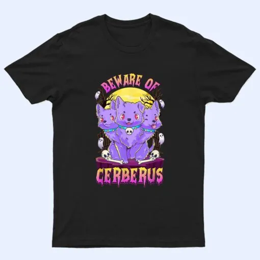 Kawaii Pastel Goth Cute Creepy 3-Headed Dog Funny Cerberus T Shirt