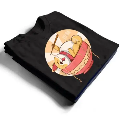 Kawaii Ramen Cute Anime Dog Corgi Japanese Noodles T Shirt