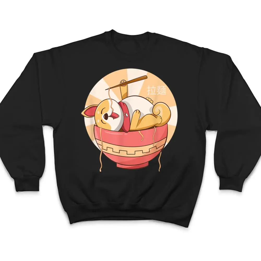 Kawaii-Ramen-Cute-Anime-Dog-Corgi-Japanese-Noodles-T-Shirt-4 Kawaii Ramen Cute Anime Dog Corgi Japanese Noodles T Shirt