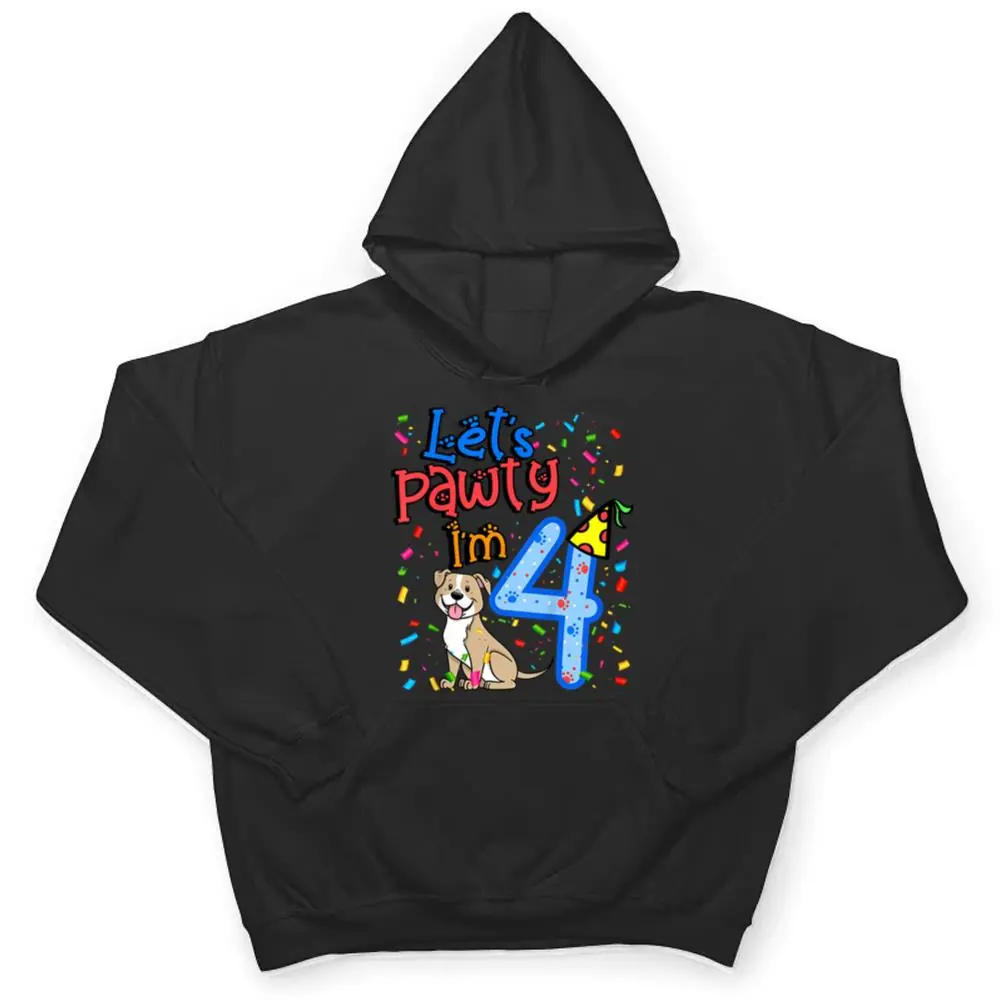 Kids-4th-Birthday-Boy-Dogs-lets-pawty-im-4-year-old-puppy-T-Shirt-3 Kids 4th Birthday Boy Dogs let's pawty i'm 4 year old puppy T Shirt