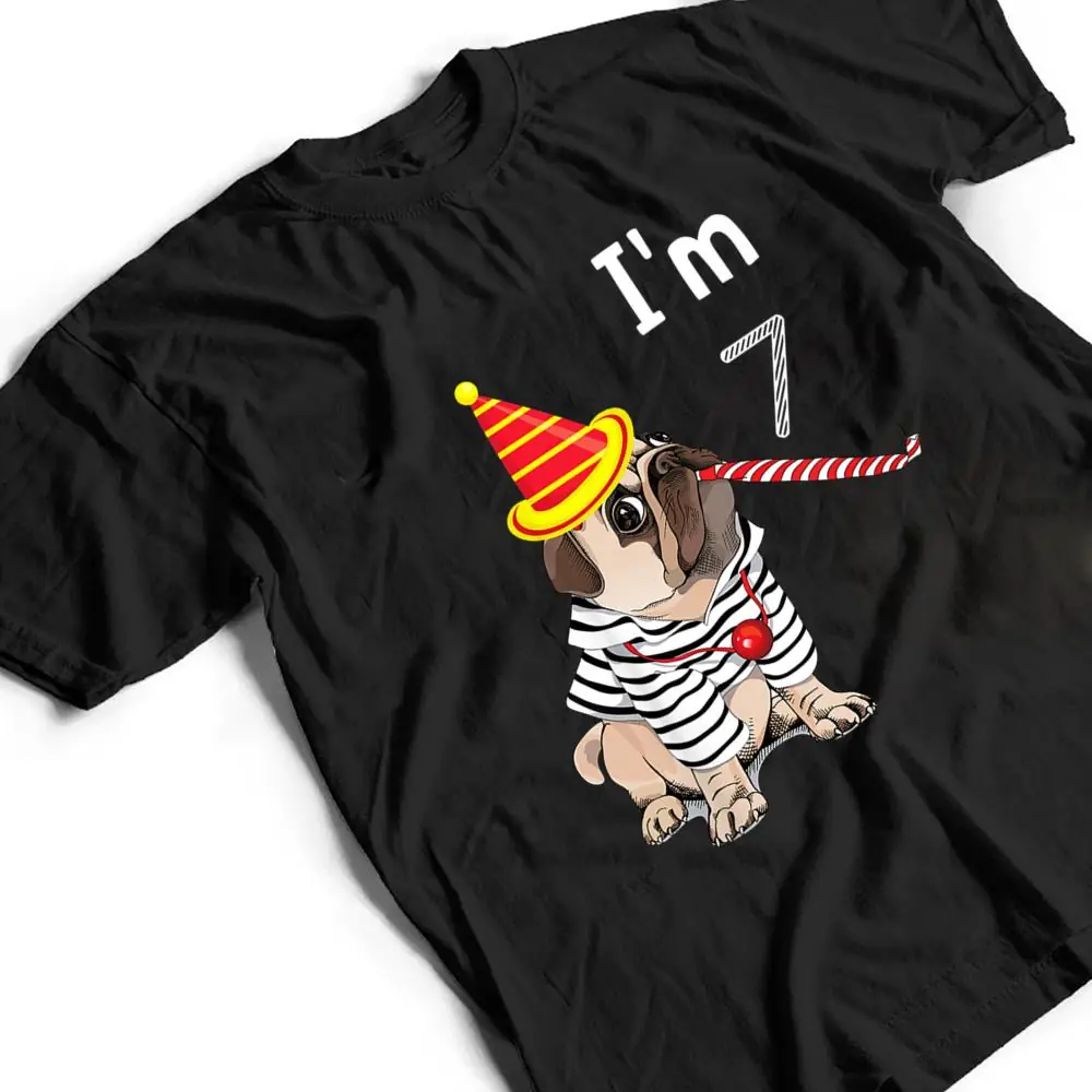 Kids-7-Year-Old-Gifts-Im-7th-Birthday-Boys-Funny-Pug-Dog-T-Shirt-2 Kids 7 Year Old Gifts I'm 7th Birthday Boys Funny Pug Dog T Shirt