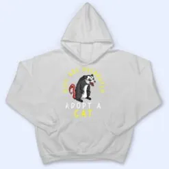 Kids Are Overrated Adopt A Cat Funny Opossum T Shirt Kids Are Overrated Adopt A Cat Funny Opossum T Shirt