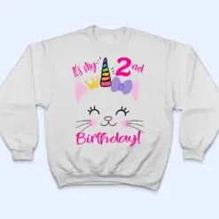 Kids It's My 2nd Birthday Shirt Girl Kitty Cat theme (2 year old) Premium T Shirt