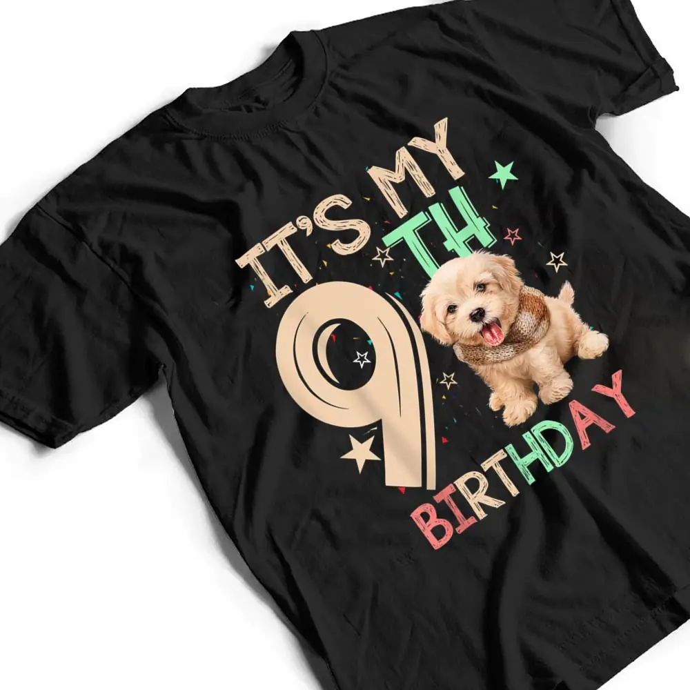 Kids-Its-My-9th-Birthday-Dog-Lover-Theme-9-Years-Old-Puppy-T-Shirt-2 Kids It's My 9th Birthday Dog Lover Theme 9 Years Old Puppy T Shirt