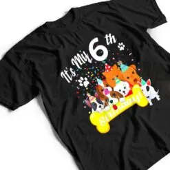 Kids Kids its my 6th birthday toddler girl with dogs (six) T Shirt Kids Kids its my 6th birthday toddler girl with dogs (six) T Shirt