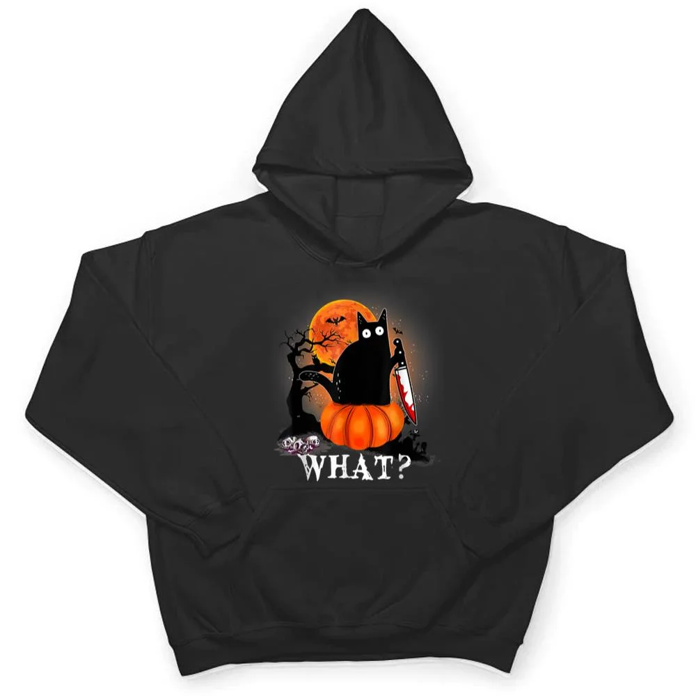 Killer-Halloween-Scary-Moon-Black-Cat-With-Knife-Pumpkin-T-Shirt-3 Killer Halloween Scary Moon Black Cat With Knife Pumpkin T Shirt