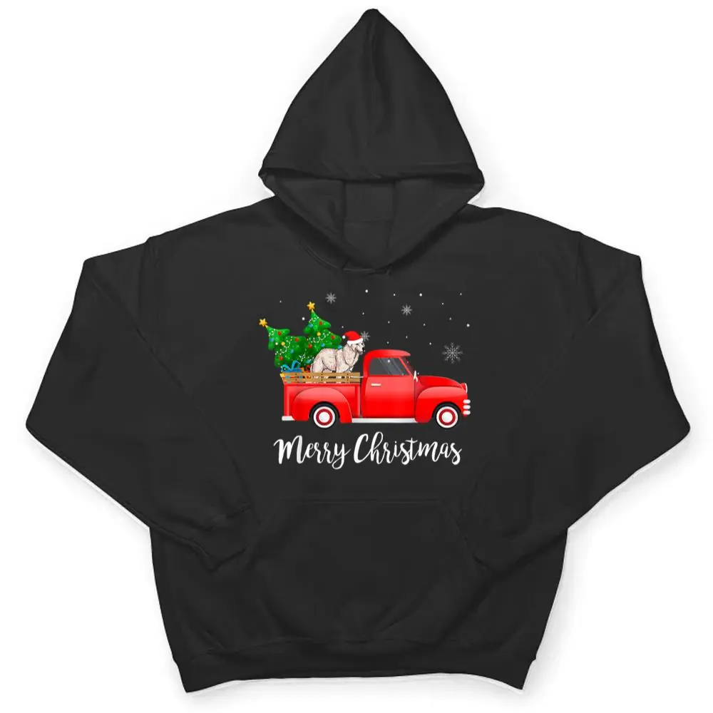 Kuvasz-Dog-Riding-Red-Truck-Christmas-Tree-Xmas-Dog-Lover-T-Shirt-3 Kuvasz Dog Riding Red Truck Christmas Tree Xmas Dog Lover T Shirt