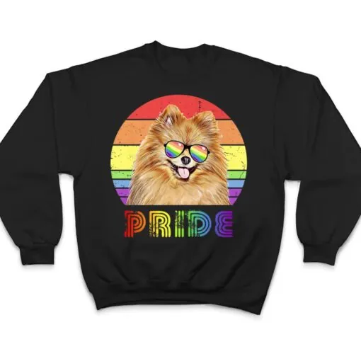 LGBTQ Pomeranian Dog Rainbow Gay Pride T Shirt