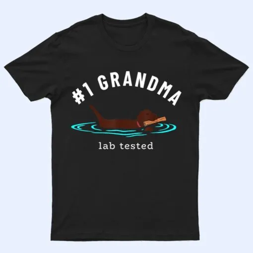 Lab Grandma Chocolate Labrador Retriever Dog Grandparent T Shirt