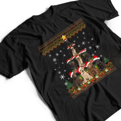 Labrador Dog Christmas Lights Christmas T Shirt