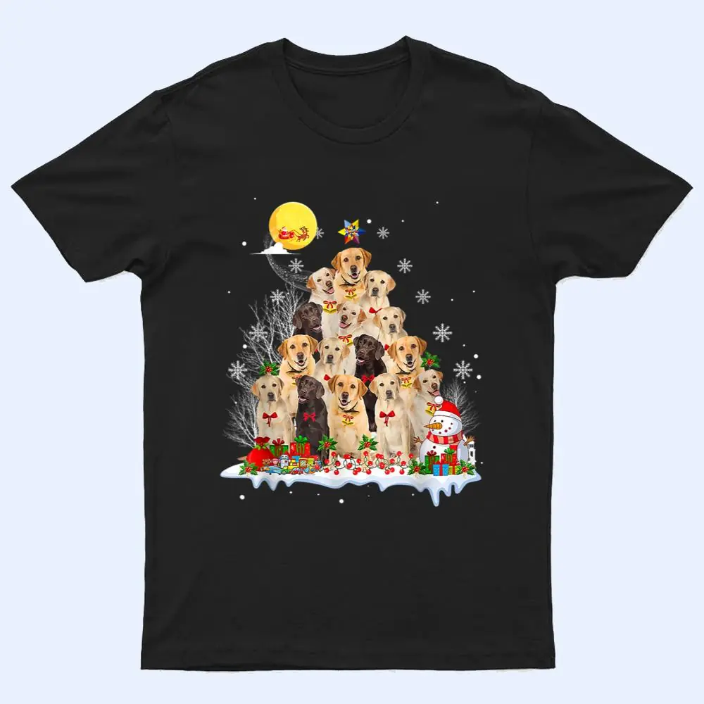 Labrador Dog Lover Matching Santa Christmas Tree T Shirt Labrador Dog Lover Matching Santa Christmas Tree T Shirt