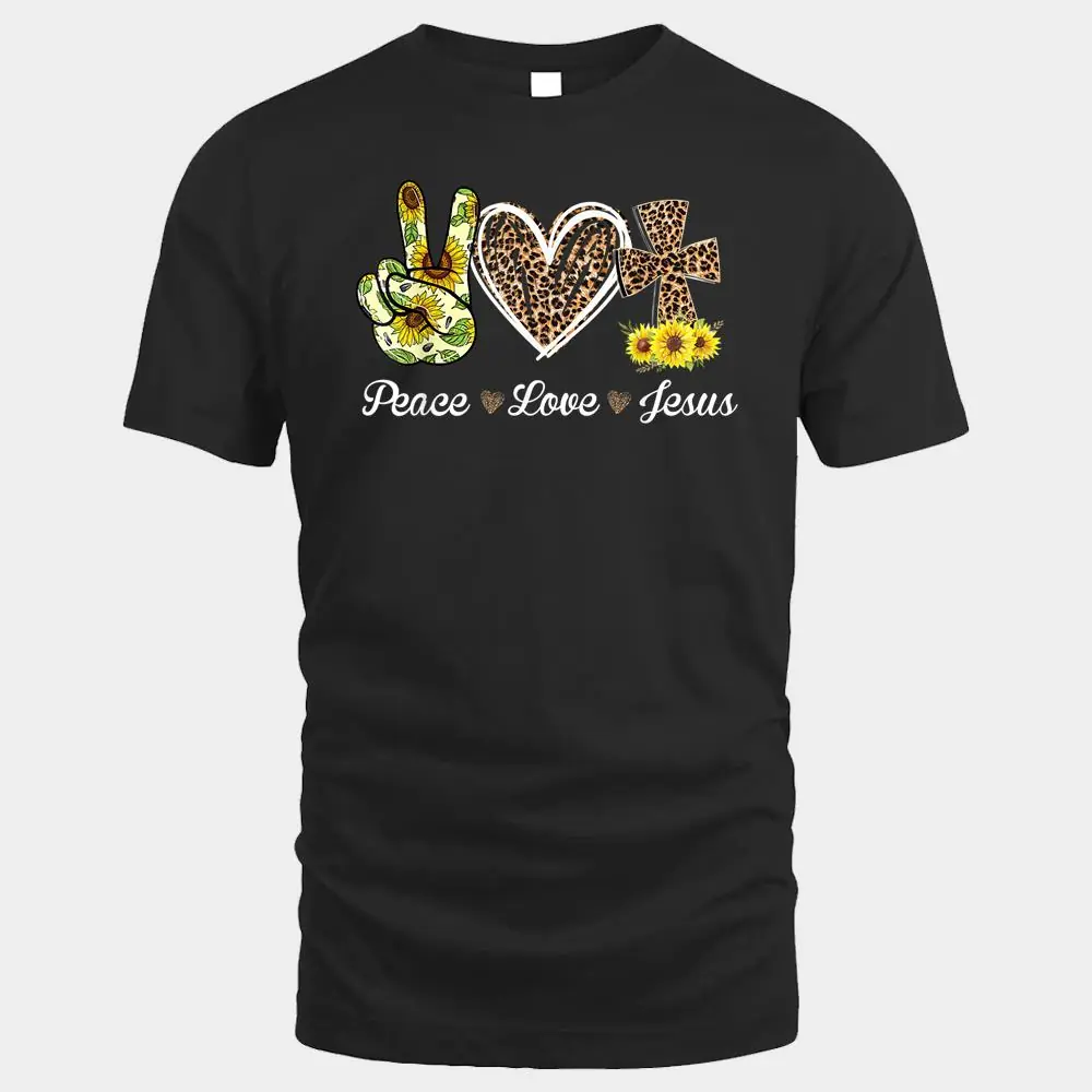 Leopard Peace Love Jesus Lovers Christ Cross Hippie Leopard Peace Love Jesus Lovers Christ Cross Hippie