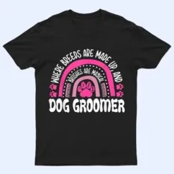 Leopard Rainbow Dog Groomer Pet Grooming Stylist Groomers T Shirt