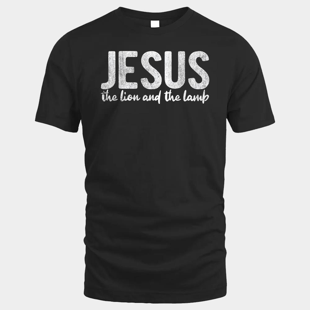 Lion And The Lamb Christian Religious Jesus T-Shirt - For All Your ...