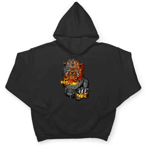 Lion Door Guardian Statue Fu Dog Or Foo Dog T Shirt