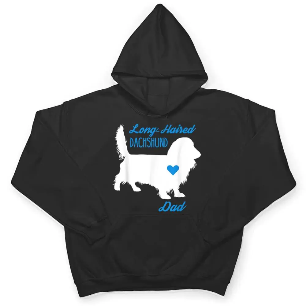 Long-Haired-Dachshund-Dad-Fathers-Day-Wiener-Dog-T-Shirt-3 Long-Haired Dachshund Dad - Father's Day Wiener Dog T Shirt