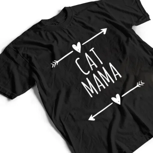 Love Arrows Hearts Funny Cat Mama T Shirt