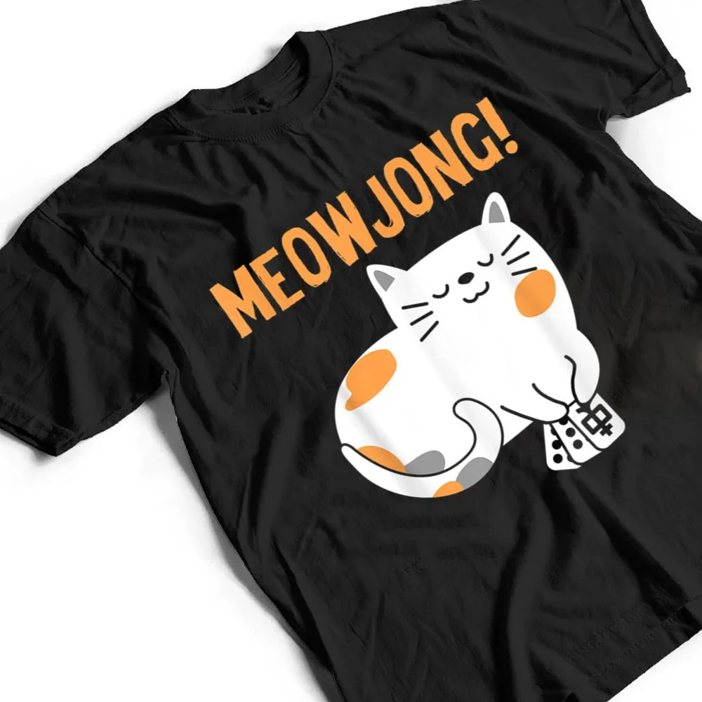Mahjong-Cat-Player-Board-Game-Mah-Jongg-China-Solitaire-T-Shirt-2 Mahjong Cat Player Board Game Mah-Jongg China Solitaire T Shirt