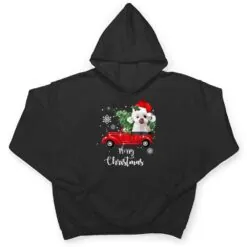 Maltese Dog Ride Red Truck Christmas Pajama T Shirt Maltese Dog Ride Red Truck Christmas Pajama T Shirt