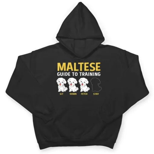 Maltese Guide To Training Funny Dog Trainer T Shirt