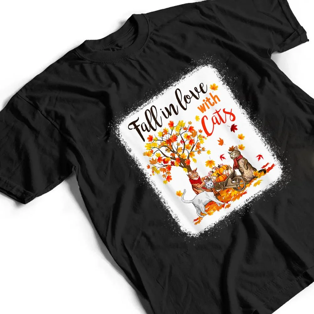 Maple-Cat-Leaf-Fall-Hello-Autumn-Bicycle-T-Shirt-2 Maple Cat Leaf Fall Hello Autumn Bicycle T Shirt
