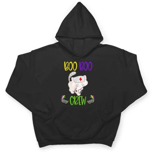 Mardi Gras Boo Boo Crew Nurse Cat Funny For Nurses Gifts T Shirt