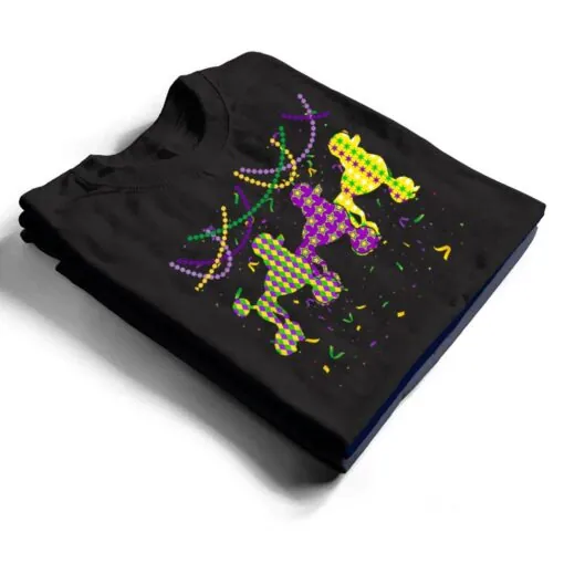 Mardi Gras Poodle Dog Festival Puppy Dog Lover T Shirt