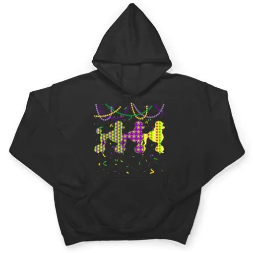 Mardi Gras Poodle Dog Festival Puppy Dog Lover T Shirt