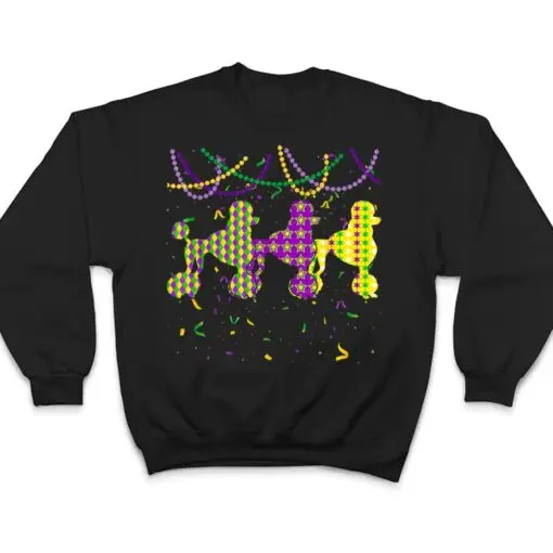 Mardi Gras Poodle Dog Festival Puppy Dog Lover T Shirt