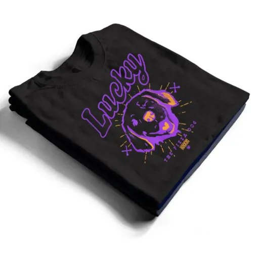 Marvel Hawkeye Disney Plus Lucky The Pizza Dog Line Art T Shirt