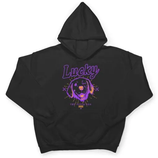 Marvel Hawkeye Disney Plus Lucky The Pizza Dog Line Art T Shirt