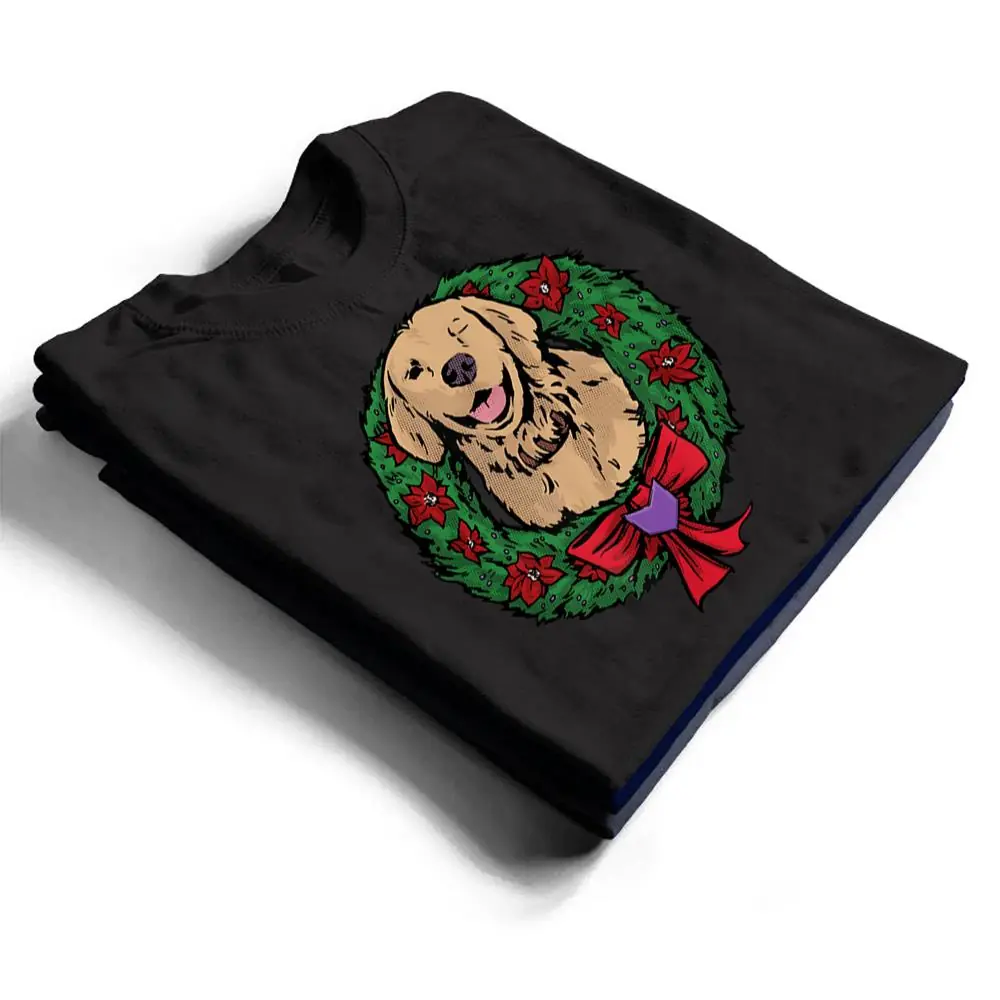 Marvel-Hawkeye-Lucky-the-Pizza-Dog-Holiday-Wreath-T-Shirt-1 Marvel Hawkeye Lucky the Pizza Dog Holiday Wreath T Shirt