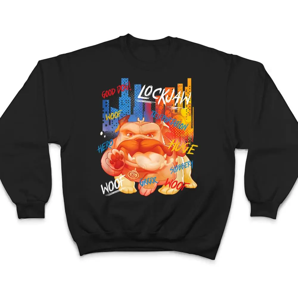 Marvel-Rising-Secret-Lockjaw-Good-Dog-Graffiti-T-Shirt-4 Marvel Rising Secret Lockjaw Good Dog Graffiti T Shirt