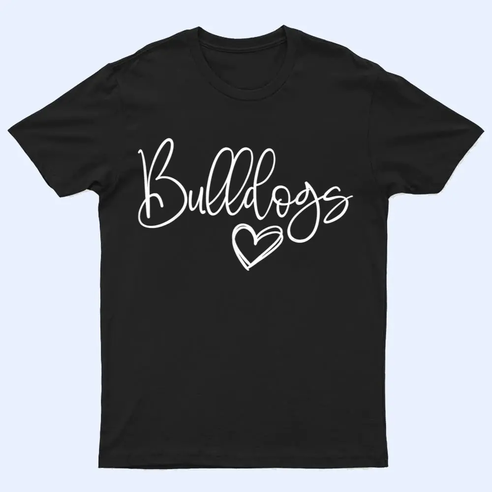 Mascot Sports School Spirit Bulldogs Back to School T Shirt Mascot Sports School Spirit Bulldogs Back to School T Shirt